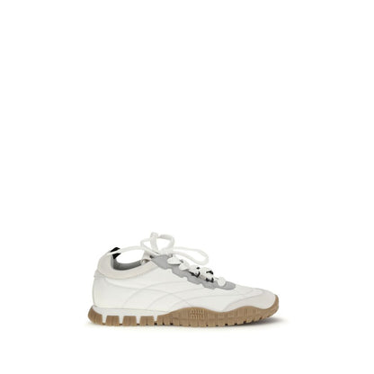 White Polyamide Athletic Sneakers