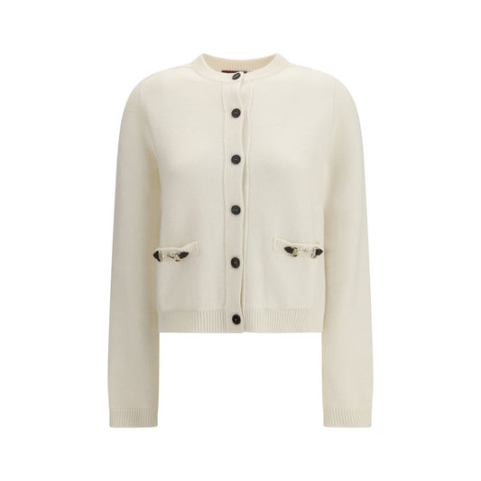 Beige Wool Cardigan