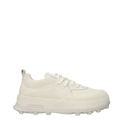 Beige Leather Sneakers