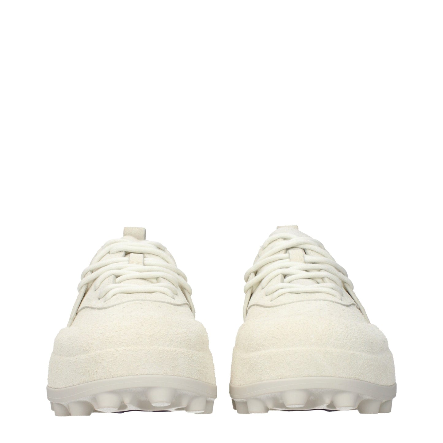 Beige Leather Sneakers