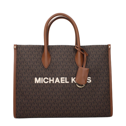 Brown Fabric Handbag