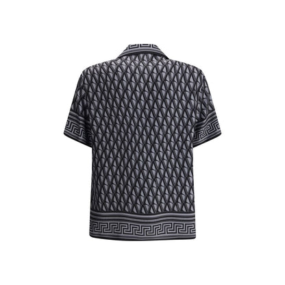 Gray Silk Pattern Shirt