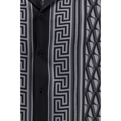 Gray Silk Pattern Shirt
