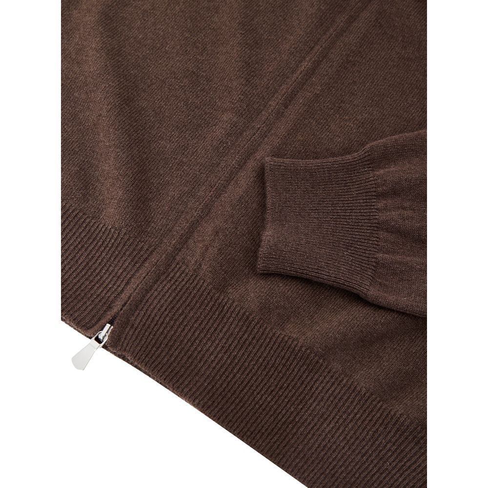 Brown Wool Cardigan