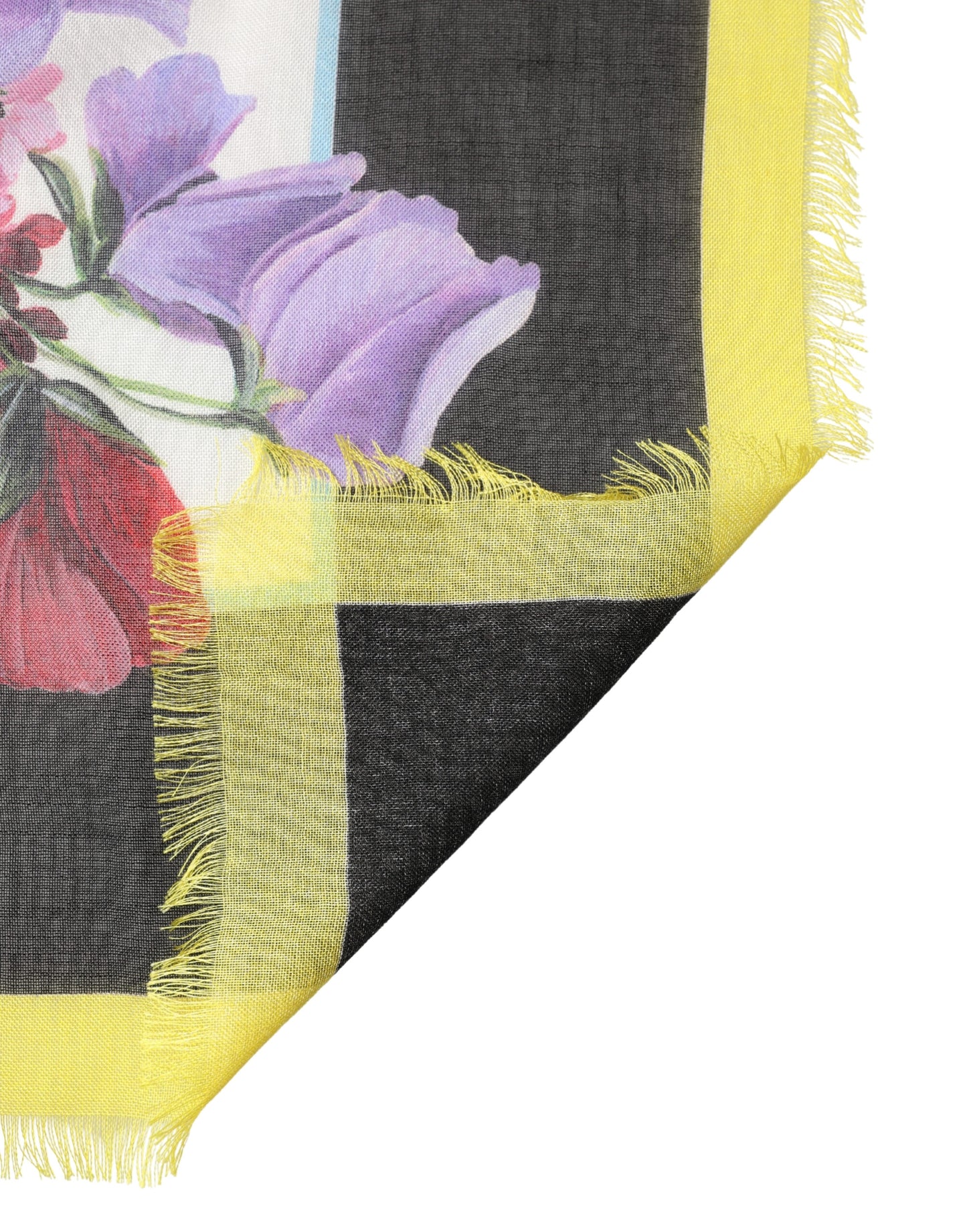 Multicolor Floral Square Stole 134.5cm x 134.5cm Scarf