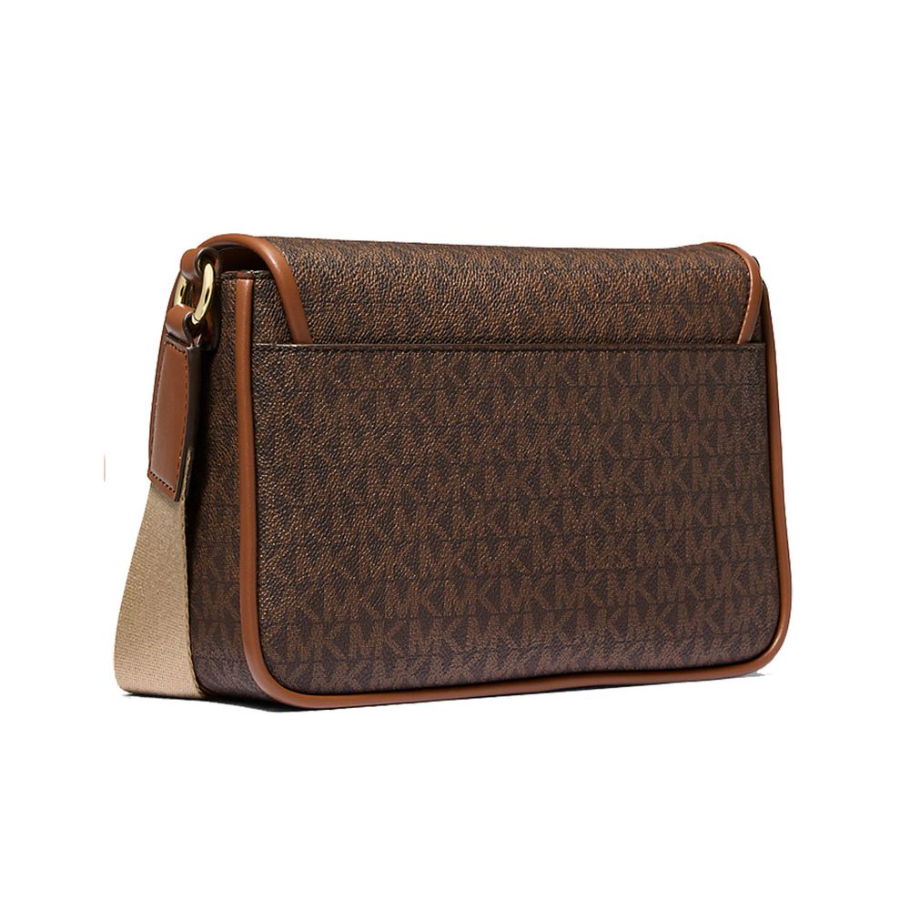 Brown Canvas Crossbody Bag