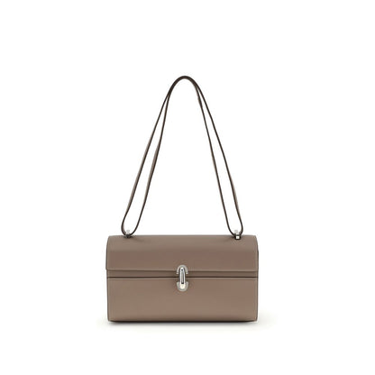 Gray Calf Leather Bos Taurus Shoulder Bag