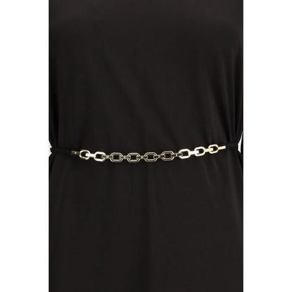 Black Acetate Casual Dress