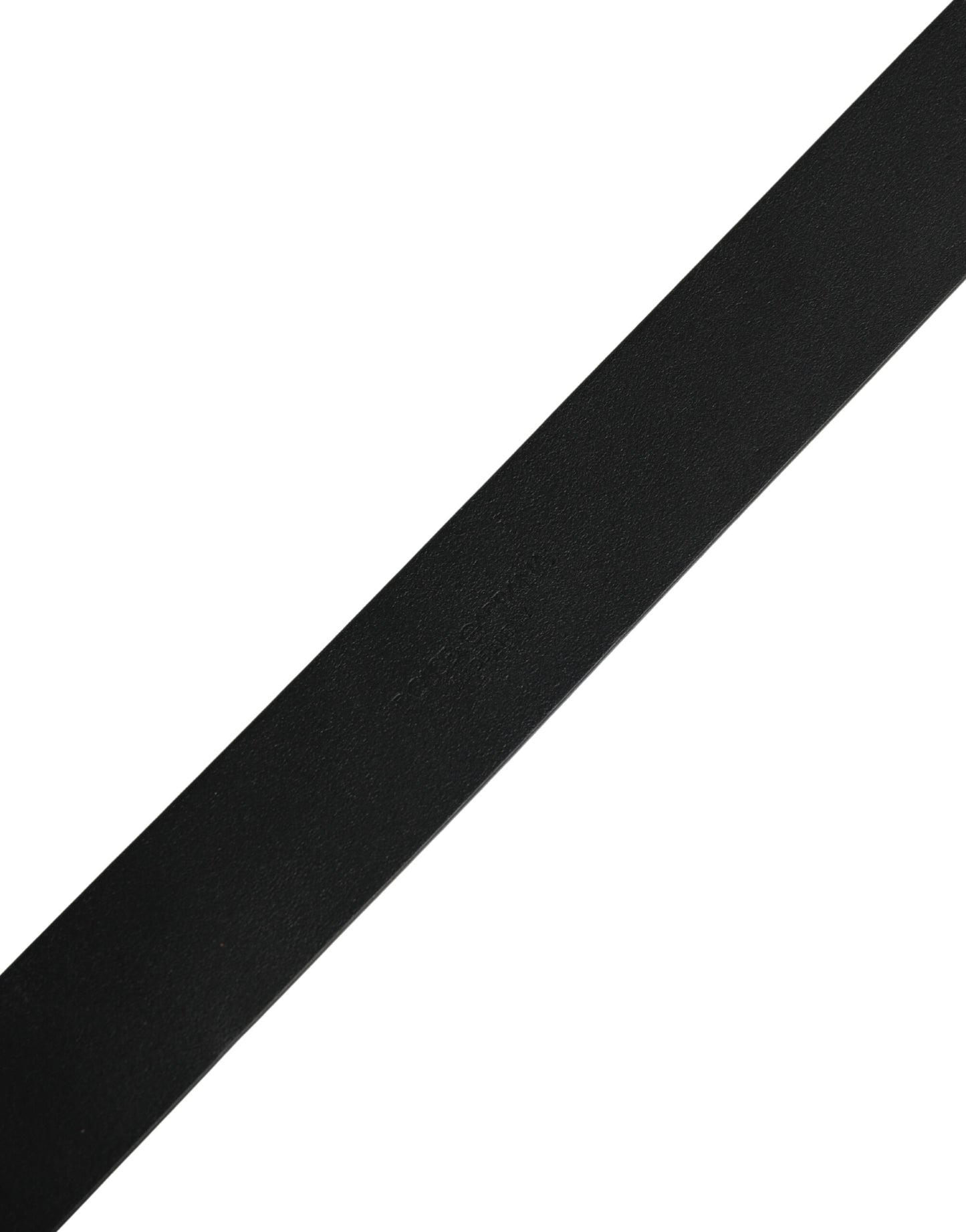 Black Calf Leather Gold Metal Buckle  Belt