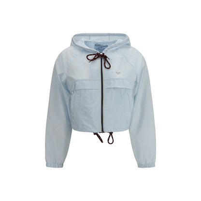 Blue Recycled Polyamide Shell Jacket