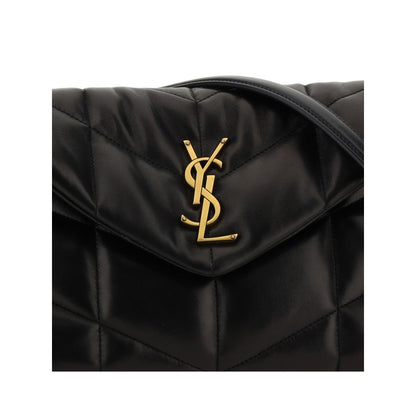 Black Lamb Leather Shoulder Bag