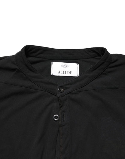 Black Button Down Long Sleeves Men Cardigan Sweater