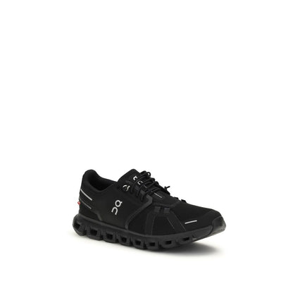 Black Recycled Polyester Athletic Sneakers