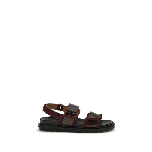 Black Calf Leather Bos Taurus Strap-On Sandals