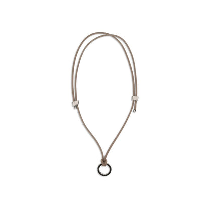 Black Calf Leather Bos Taurus Necklace