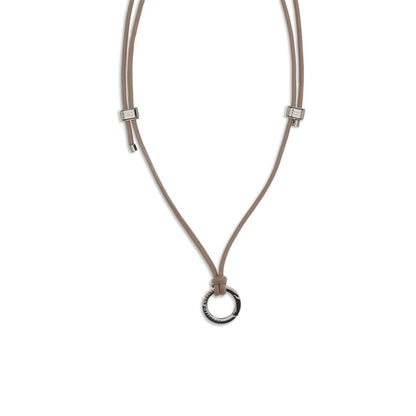 Black Calf Leather Bos Taurus Necklace