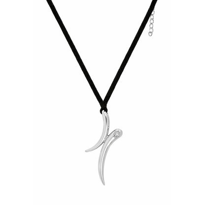 Gray Stainless Steel Necklace