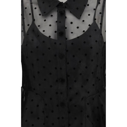 Black Recycled Polyester Pattern Shirt