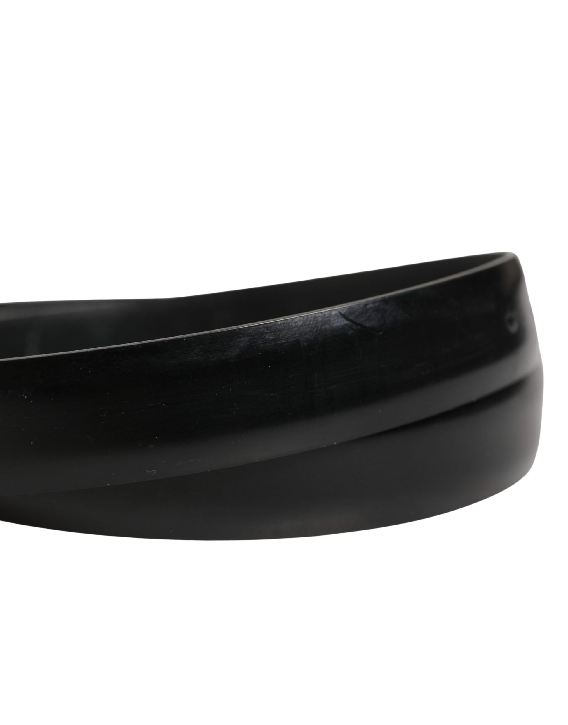 Men Black Classic Leather Metal Buckle Belt