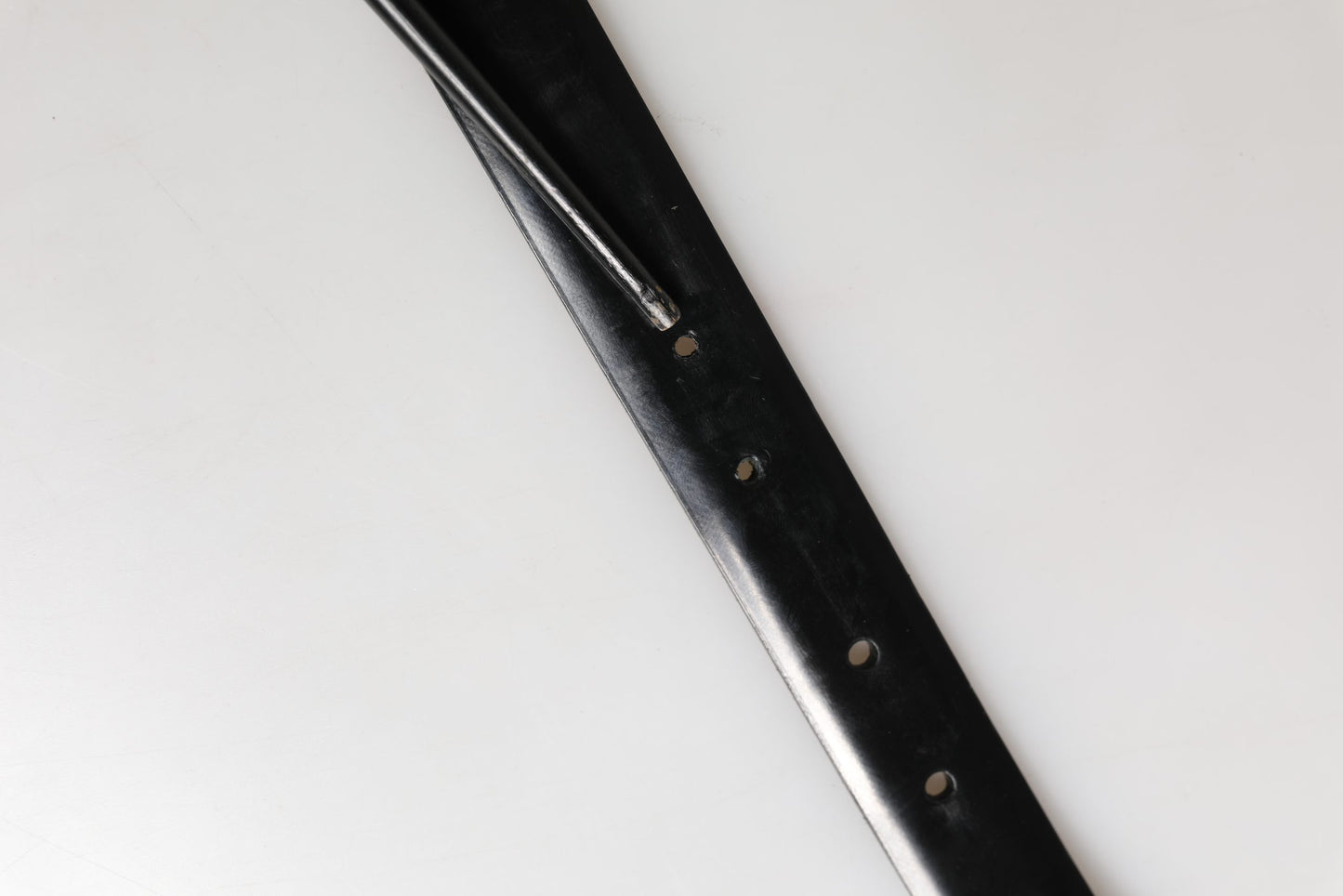 Men Black Classic Leather Metal Buckle Belt