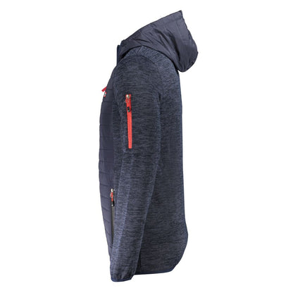 Blu Polyester Men's Jacket