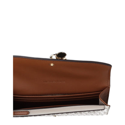 Beige Fabric Wallet