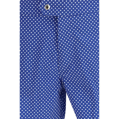 Blue Polyester Short And Mini Shorts