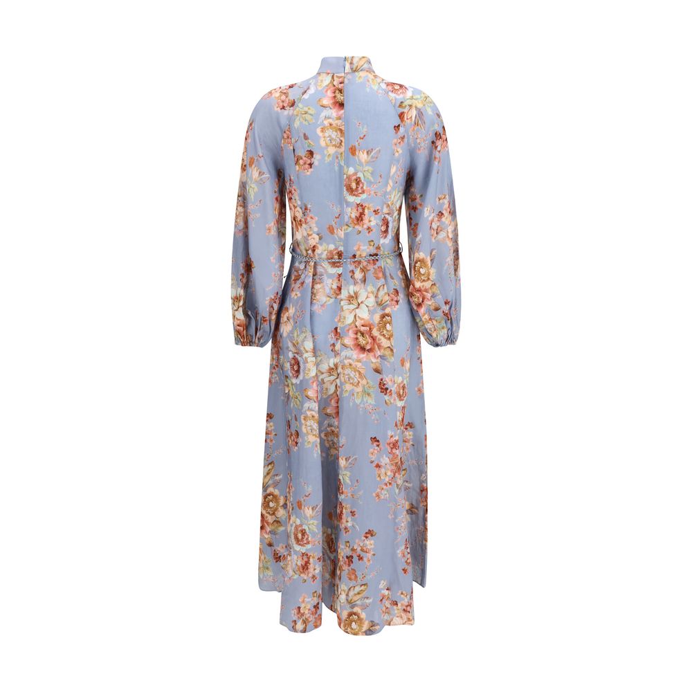 Multicolor Linen Long Dress