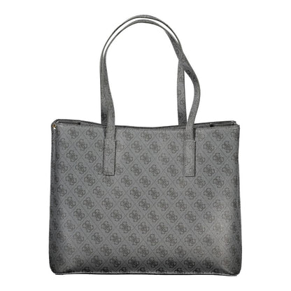 "Nero Poliuretano Women's Handbag"