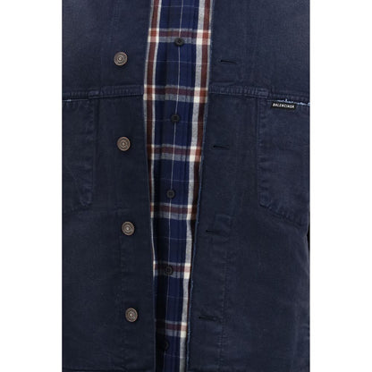 Blue Cotton Denim Jacket