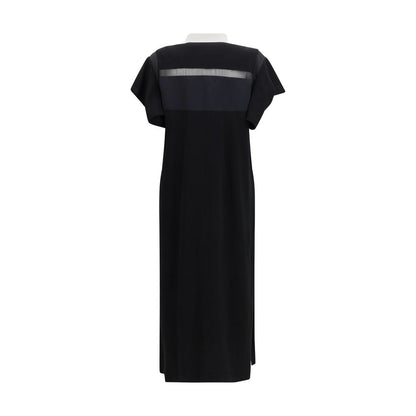 Black Cotton Casual Dress