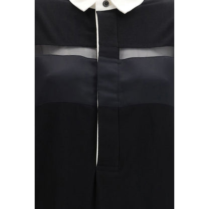 Black Cotton Casual Dress