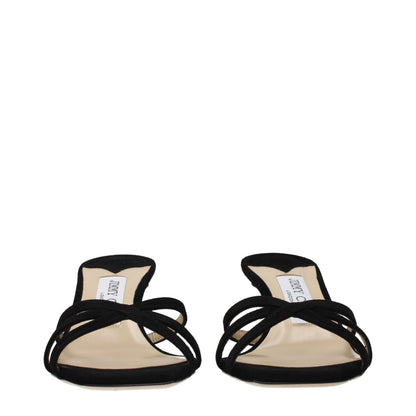 Black Leather Platform Sandals