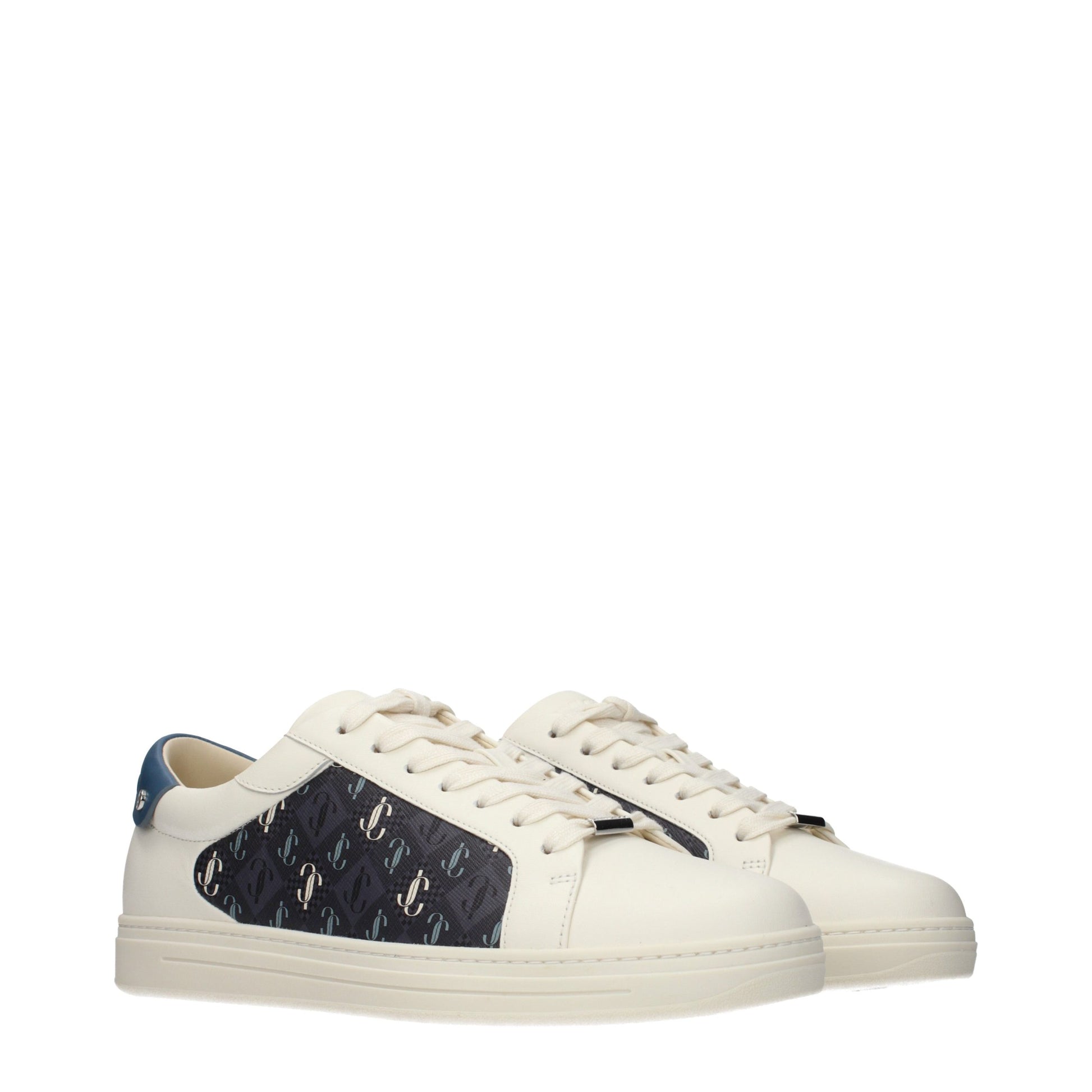 Beige Leather Low Top Sneakers
