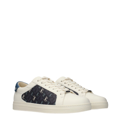 Beige Leather Low Top Sneakers