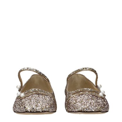 Pink Plastic Ballet Flats