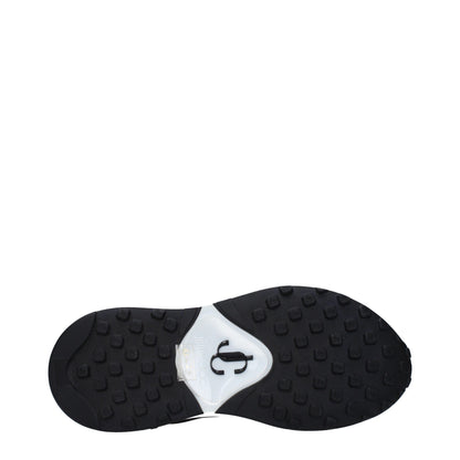 Black Fabric Athletic Sneakers