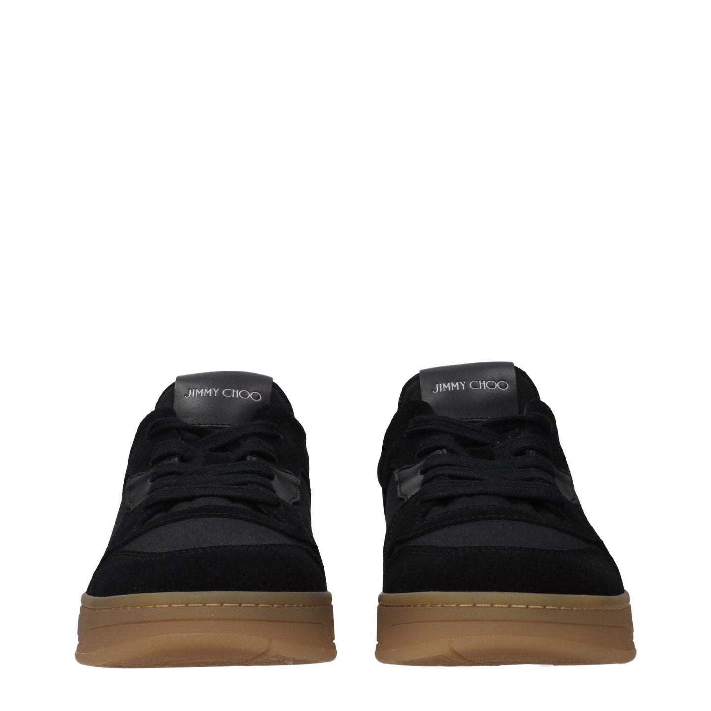 Black Fabric Low Top Sneakers