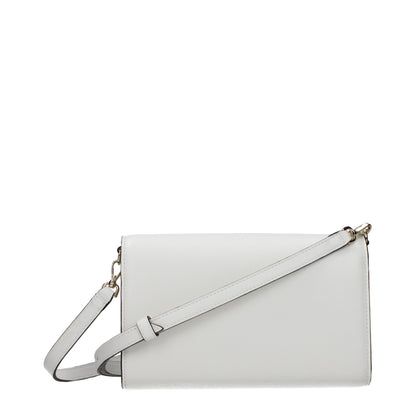 White Leather Clutch Bag