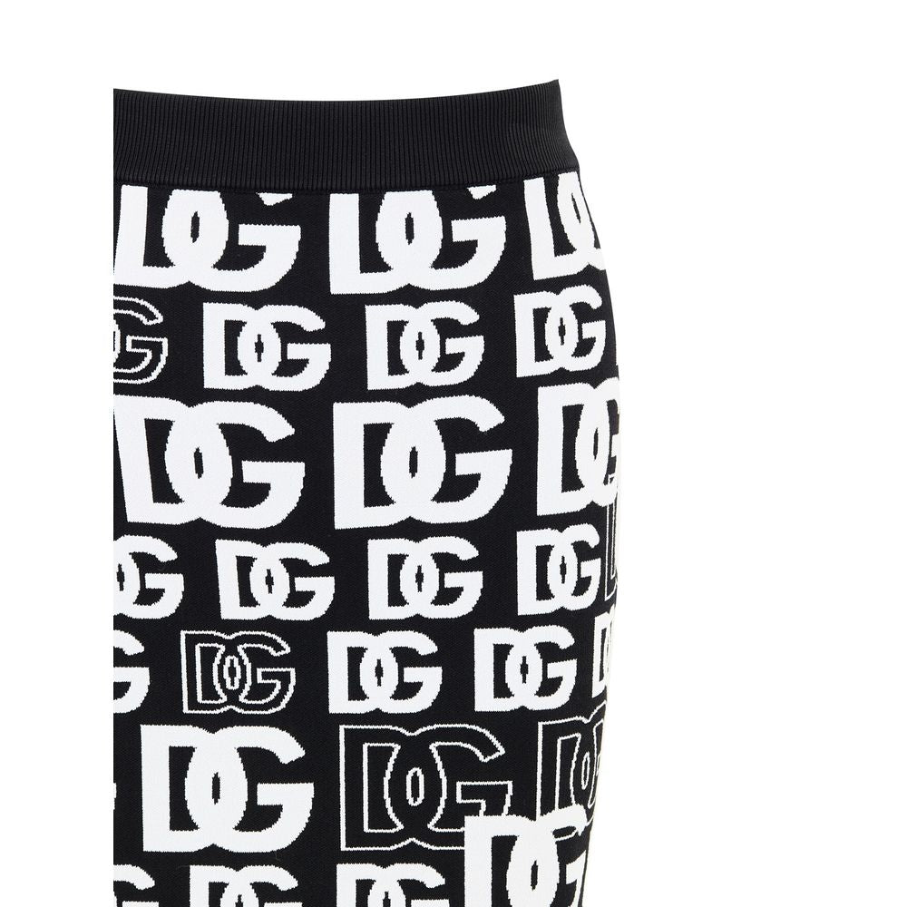 Black Cotton Mini Skirt