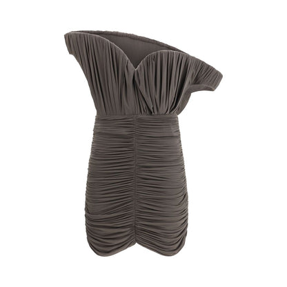 Brown Copper Casual Dress