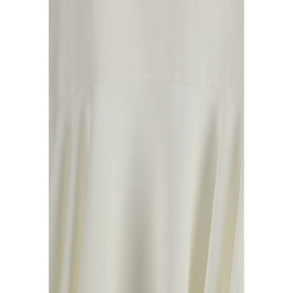 White Linen Casual Dress