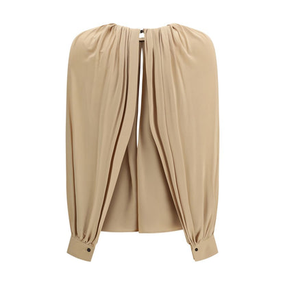 Beige Viscose Blouse