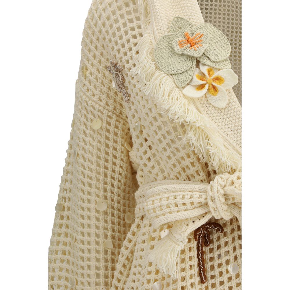 Beige Cotton Cardigan
