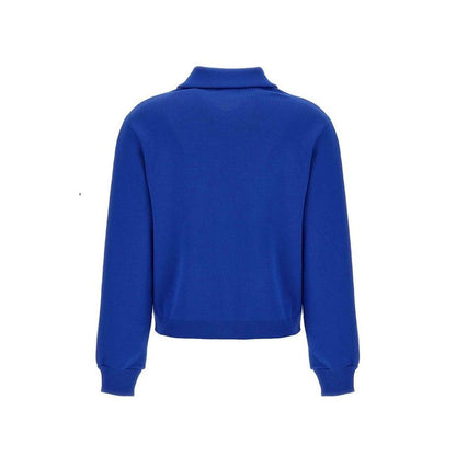 Blue Nylon Cardigan