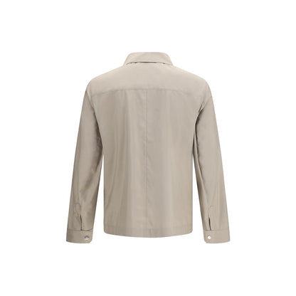 Beige Polyester Coat
