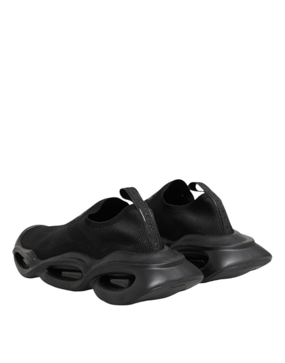 Black Slip On Wave Low Top Sneakers Shoes