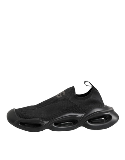 Black Slip On Wave Low Top Sneakers Shoes