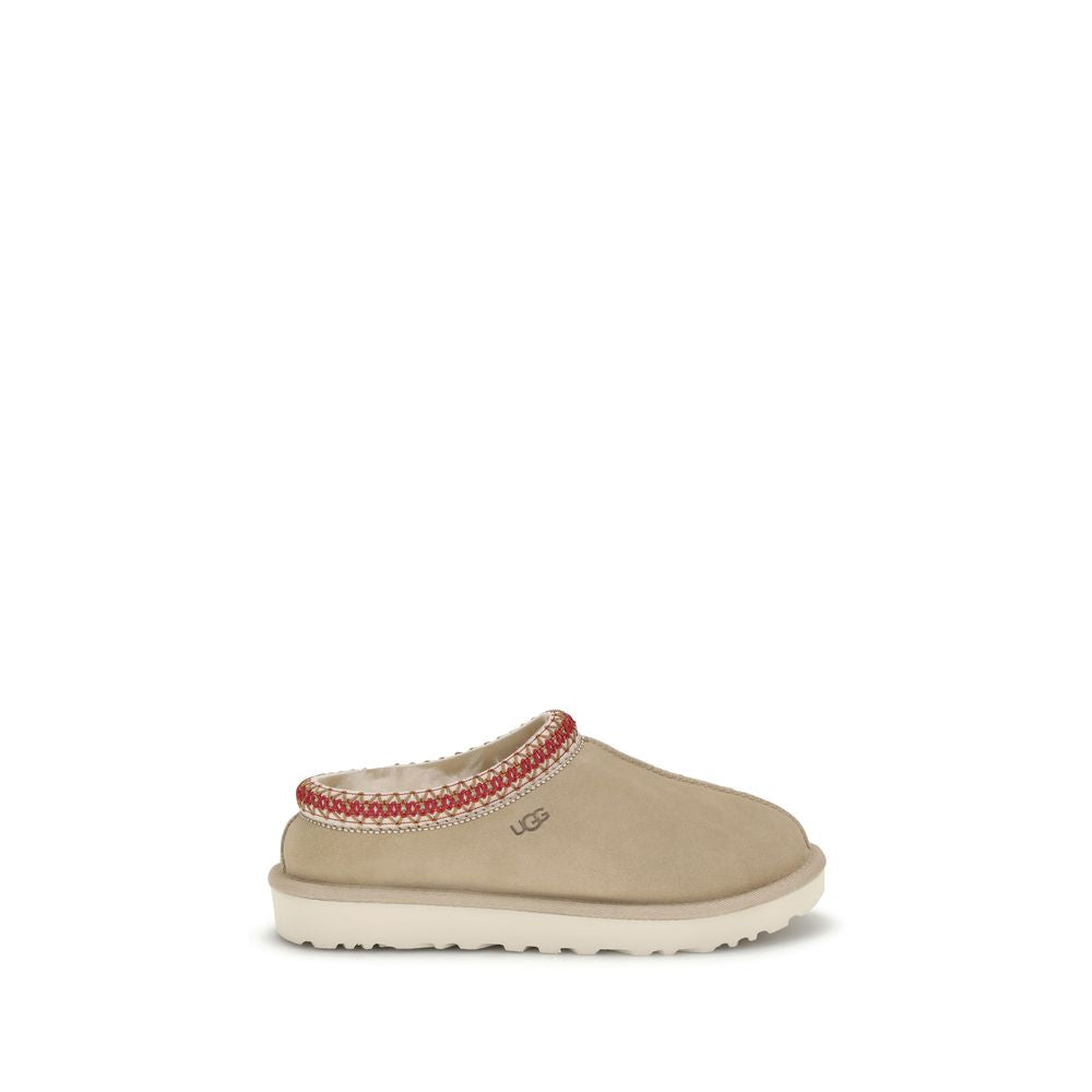 Beige Calf Leather Bos Taurus Mules