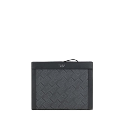 Gray Polyethylene Clutch Bag